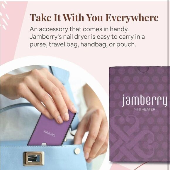 Jamberry Nail Wrap mini heater and set of four wraps NWT - Picture 7 of 15